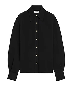 Shirt In Viscose And Silk Cady
