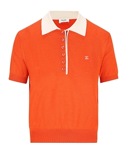 Polo Sweater In Fine Cashmere Silk