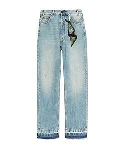 Belt Loop Denim Trousers