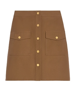 Short Skirt In Cotton Twill