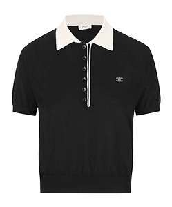 Polo Sweater In Fine Cashmere Silk