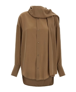 Georgia Scarf Detail Oversized Shirt