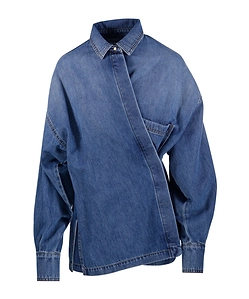 Paola Wrapped Denim Shirt