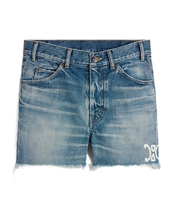 Skate Shorts In Electric Sky Wash Denim