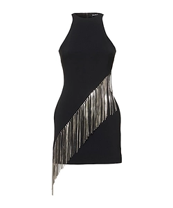 Cady Mini Dress With Metallic Fringe