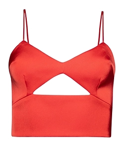 Hollow-Out Strap Top