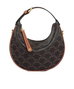 Teen Celine Lulu In Triomphe Canvas And Calfskin