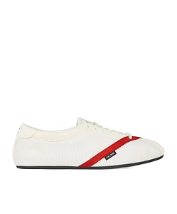 The Flat Sneaker In Gros Grain, Velvet, Suede Goatskin And Lambskin