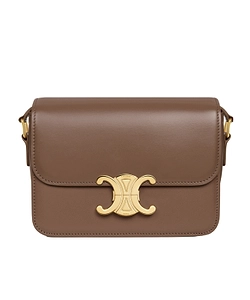 Teen Triomphe Bag In Shiny Calfskin