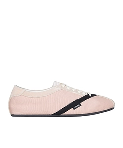 The Flat Sneaker In Gros Grain, Velvet, Suede Goatskin And Lambskin