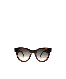 Tortoiseshell Geometric Frame Sunglasses