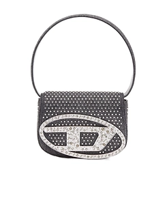Diesel 1 Dr Embellished Denim Shoulder Bag