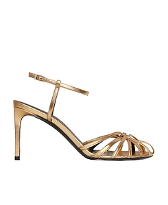 Triomphe Sandal In Laminated Nappa Lambskin