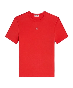 Triomphe T-Shirt In Ribbed Cotton Jersey