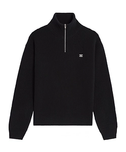 Trucker Sweater In Ribbed Wool
