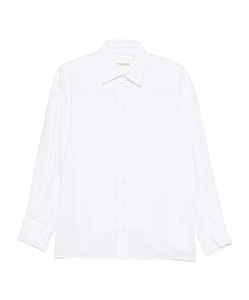 Closed Flared-Hem Long Sleeve Shirt