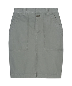 Cotton Midi Skirt