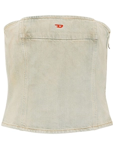 Denim Bandeau Top