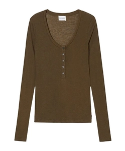 Henley Long-Sleeve Top