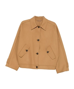 Flap-Pocket Buttoned Jacket