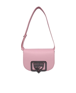 Eyelike-Plaque Shoulder Bag