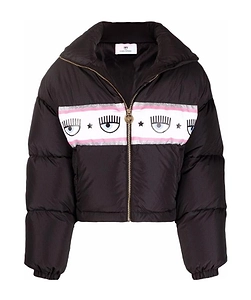 Logomania-Tape Puffer Jacket