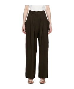 Belt-Lined Casual Pants