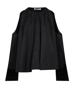 Co Gathered High-Low Sleeveless Top