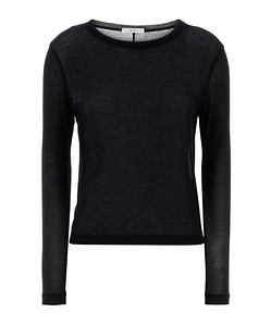 Co Sheer Crewneck Long Sleeve T-Shirt