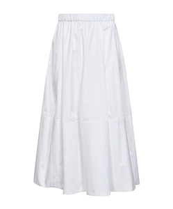 Tiered Gathered Midi Skirt