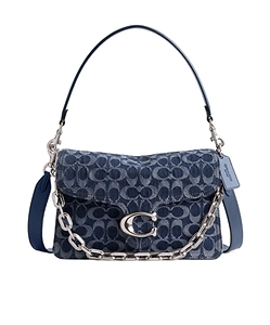 Chain Tabby Monogrammed Denim Shoulder Bag