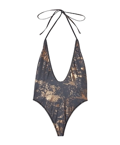 Diesel Audrey-Utlt Metallic One-Piece Swimsuit