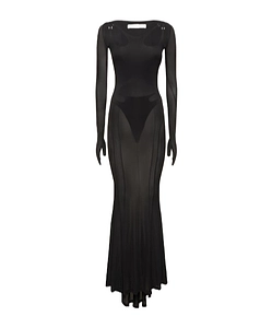 Long Sleeve Hollow Dress