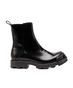 Diesel D-Hammer Round-Toe Ankle Boots
