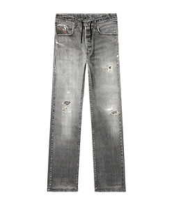 Diesel D-Reel Relaxed Regular Waist Distressed Jeans