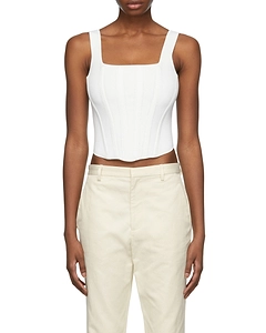 Pointelle Corset Top