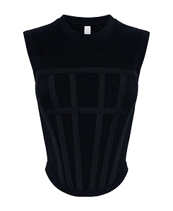 Ribbed Corset Tank