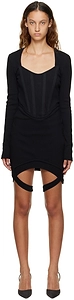 Ribbed-Knit Mini Dress