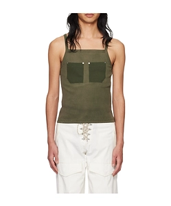 Rivet-Pocket Tank Top