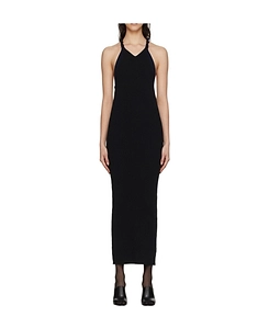 Rope-Strap Ribbed-Knit Dress