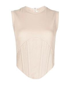 Round-Neck Zipper Back Vest