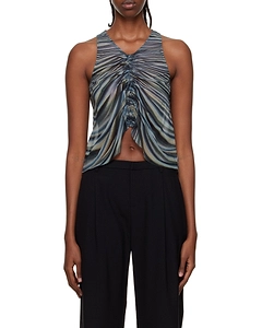Shirred Draped Tank Top