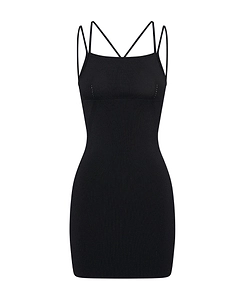 Spaghetti-Strap Mini Dress