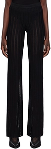 Snakeskin Semi-Sheer Trousers