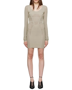 Sport Crochet-Knit Mini Dress