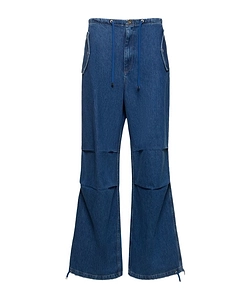 Wide-Leg Denim Trousers