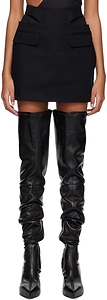 Y-Front Buckle Mini Skirt
