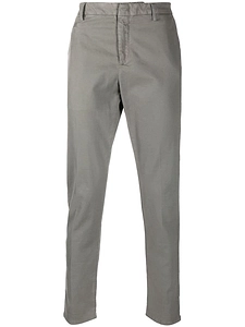 Slim-Cut Concealed-Fastening Trousers