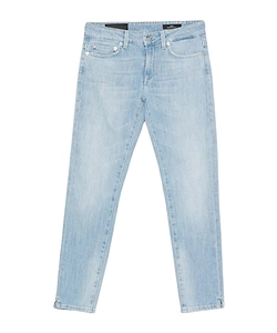 Slit-Detail Five-Pockets Jeans