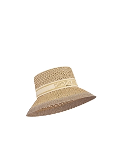 Dior Logo Band Wide-Brim Hat